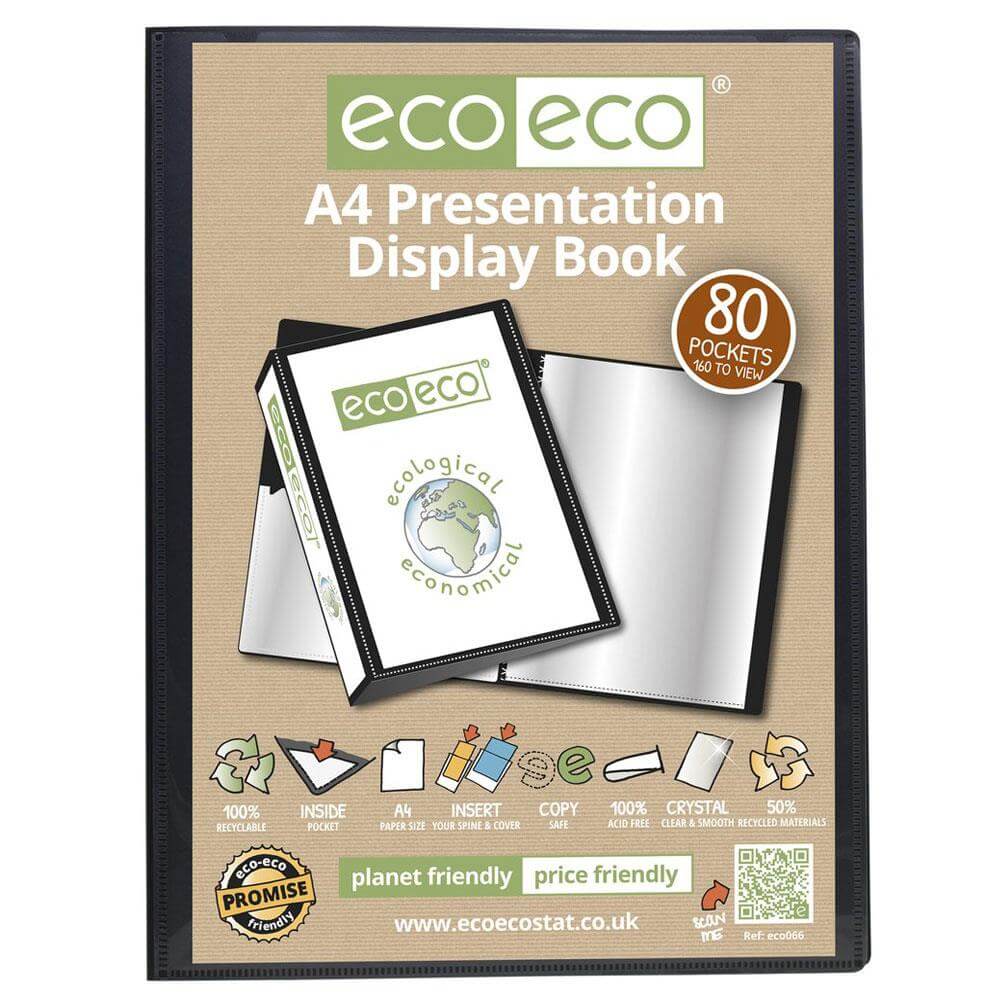 Eco Eco A4 80 Pocket Presentation Display Book